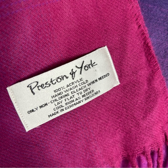 Preston & York, purple, pink ombre fringe scar - Picture 3 of 4